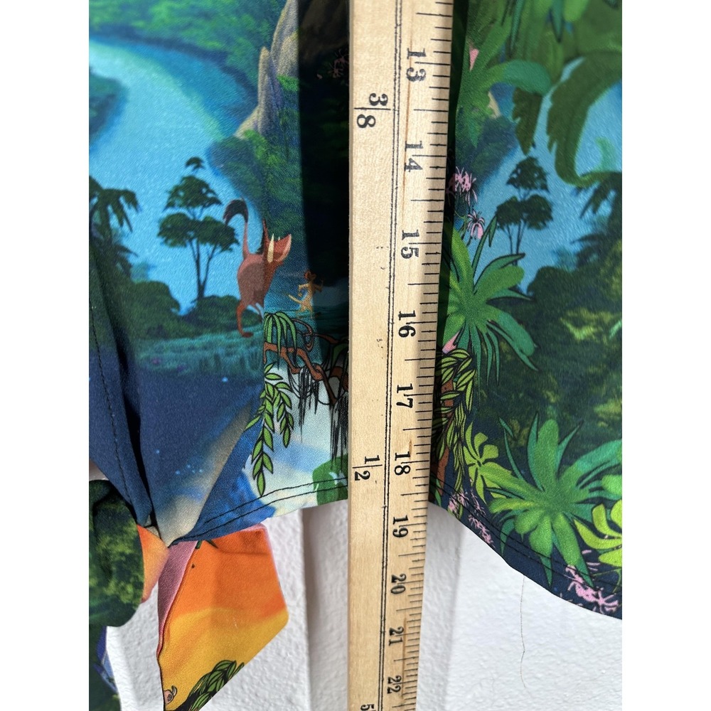 Disney Lion King Button Shirt Womens 12 Multicolor ASOS‎ Design Tie Front - Picture 7 of 8